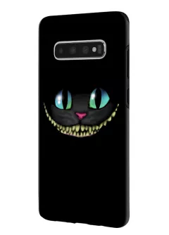 Samsung Galaxy S10 гибридный противоударный чехол LoooK с картинкой - Чеширский кот
