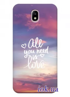 Чехол для Galaxy J5 2017 - All you need is love
