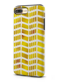 Apple iPhone 8 Plus гибридный противоударный чехол LoooK с картинкой - Желтые клетки