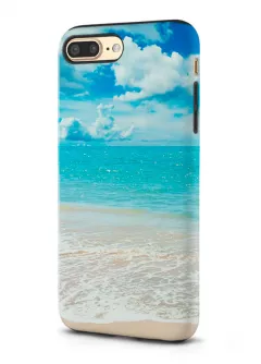 Apple iPhone 8 Plus гибридный противоударный чехол LoooK с картинкой - Морской пляж