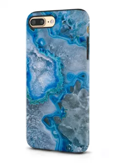 Apple iPhone 8 Plus гибридный противоударный чехол LoooK с картинкой - Голубой камень