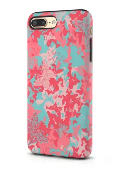 Apple iPhone 8 Plus гибридный противоударный чехол LoooK с картинкой - Розовые бабочки
