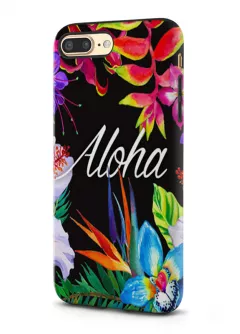 Apple iPhone 8 Plus гибридный противоударный чехол LoooK с картинкой - Aloha Flowers