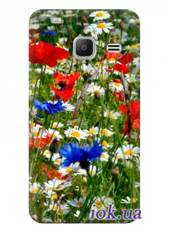 Чехол для Galaxy J1 Mini - Полевые цветы