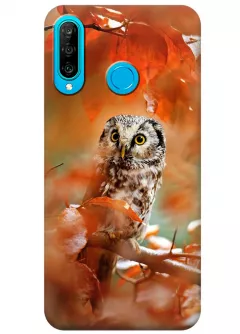 Чехол для Huawei P30 Lite - Осенняя сова