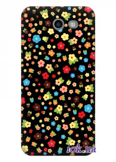 Чехол для Galaxy J3 Emerge - Яркие цветочки