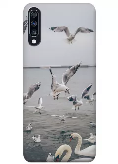 Чехол для Galaxy A70s - Морские птицы