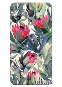 Чехол для Galaxy J5 - Волшебные цветы