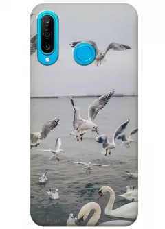 Чехол для Huawei P30 Lite - Морские птицы
