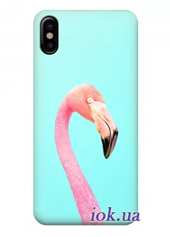 Чехол для iPhone X - Экзотическая птица