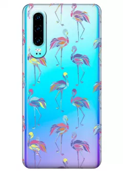Чехол для Huawei P30 - Экзотические птицы