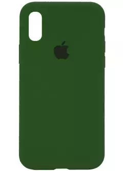 Чехол Silicone Case Full Protective (AA) для Apple iPhone XR (6.1"), Зеленый / Dark Olive