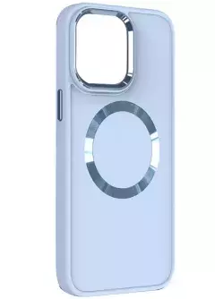 TPU чехол Bonbon Metal Style with MagSafe для Apple iPhone 11 (6.1"), Голубой / Mist Blue