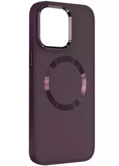TPU чехол Bonbon Metal Style with MagSafe для Apple iPhone 11 (6.1"), Бордовый / Plum