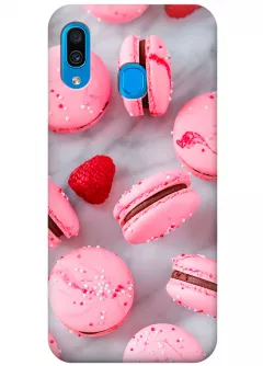 Чехол для Galaxy A30 - Мраморные пироженки