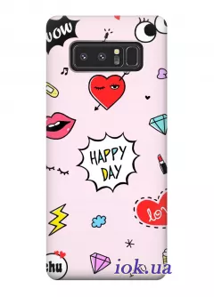 Чехол для Galaxy Note 8 - Happy day