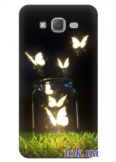 Чехол для Galaxy J2 - Butterflies