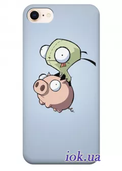 Чехол для iPhone 8 - Гир на свинке