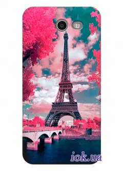 Чехол для Galaxy J3 Emerge - Цветущий Париж