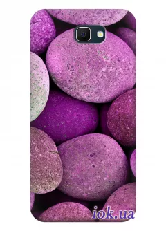 Чехол для Galaxy J5 Prime - Фиолетовые камни