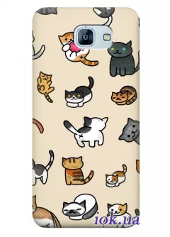 Чехол для Galaxy A8 2016 - Забавные котятки