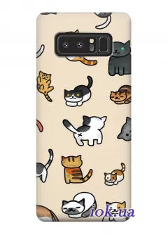 Чехол для Galaxy Note 8 - Забавные котики