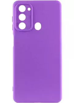 Чехол Silicone Cover Lakshmi Full Camera (A) для Tecno Spark Go 2022 (KG5m), Фиолетовый / Purple