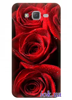 Чехол для Galaxy J5 - Бархатные розы