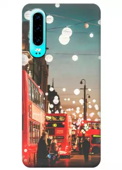 Чехол для Huawei P30 - Вечерний Лондон