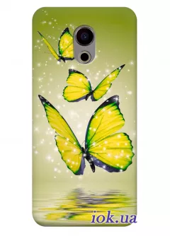 Чехол для Meizu Pro 6S - Желтые бабочки