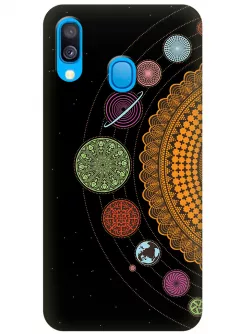 Чехол для Galaxy A40 - Солнечная система