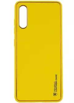 Кожаный чехол Xshield для Samsung Galaxy A30s, Желтый / Yellow
