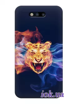 Чехол для Huawei Honor Magic - Тигр в огне
