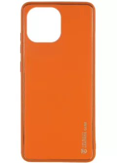 Кожаный чехол Xshield для Xiaomi Mi 11 Lite, Оранжевый / Apricot