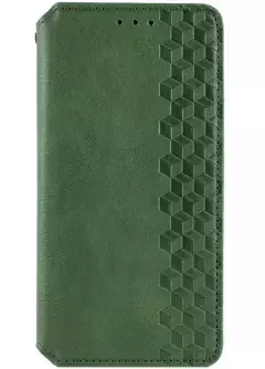 Кожаный чехол книжка GETMAN Cubic (PU) для Samsung Galaxy M54 5G, Зеленый