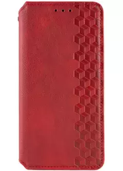 Кожаный чехол книжка GETMAN Cubic (PU) для Samsung Galaxy M54 5G, Красный