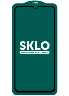 Защитное стекло SKLO 5D (тех.пак) для Samsung Galaxy S24+, Черный