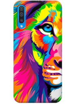 Чехол для Galaxy A50 - Красочный лев