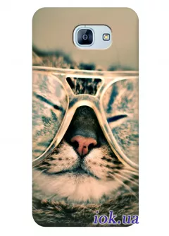 Чехол для Galaxy A8 2016 - Кот в очках