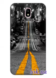 Чехол для Galaxy J7 2017 - Night street