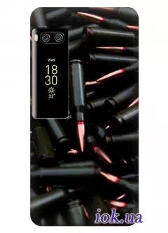 Чехол для Meizu Pro 7 Plus - Black bullets