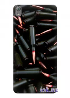 Чехол для Sony Xperia E5 - Black bullets