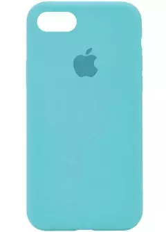 Чехол Silicone Case Full Protective (AA) для Apple iPhone SE (2020) || Apple iPhone 7 / Apple iPhone 8, Бирюзовый / Marine Green
