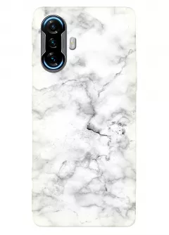 Чехол на Xiaomi Poco F3 GT с дизайном белого мрамора