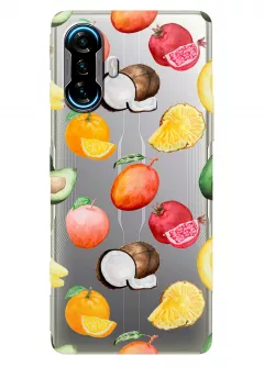 Вкусный чехол для Xiaomi Poco F3 GT с картинкой летних фруктов