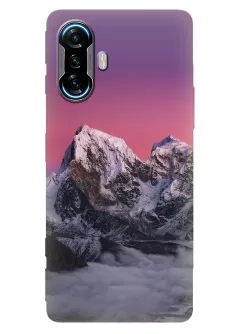 Чехол для Xiaomi Poco F3 GT из качественного силикона - Чарующие горы