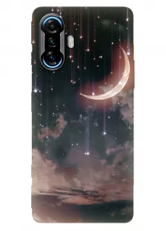 Качественный силиконовый чехол для Xiaomi Poco F3 GT - Звездное небо