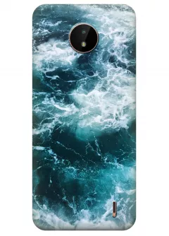 Чехол для Nokia C20 с завораживающим неспокойным морем