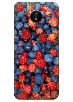 Чехол для Nokia C20 с аппетитным фото спелых ягод