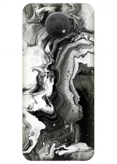 Чехол на Nokia G10 с печатью необычного принта камня опала